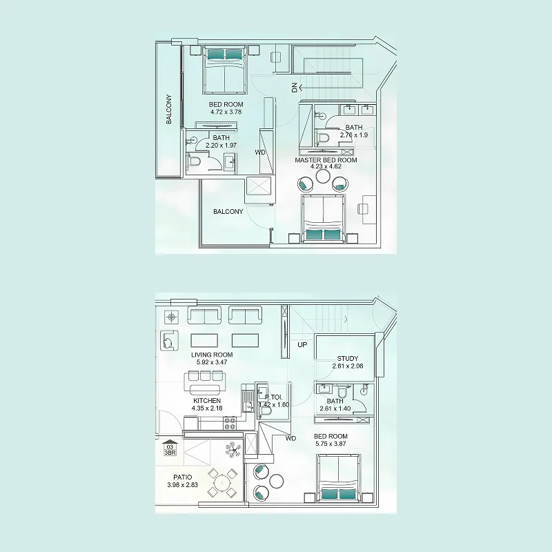 Floor plan — 3.5 BR