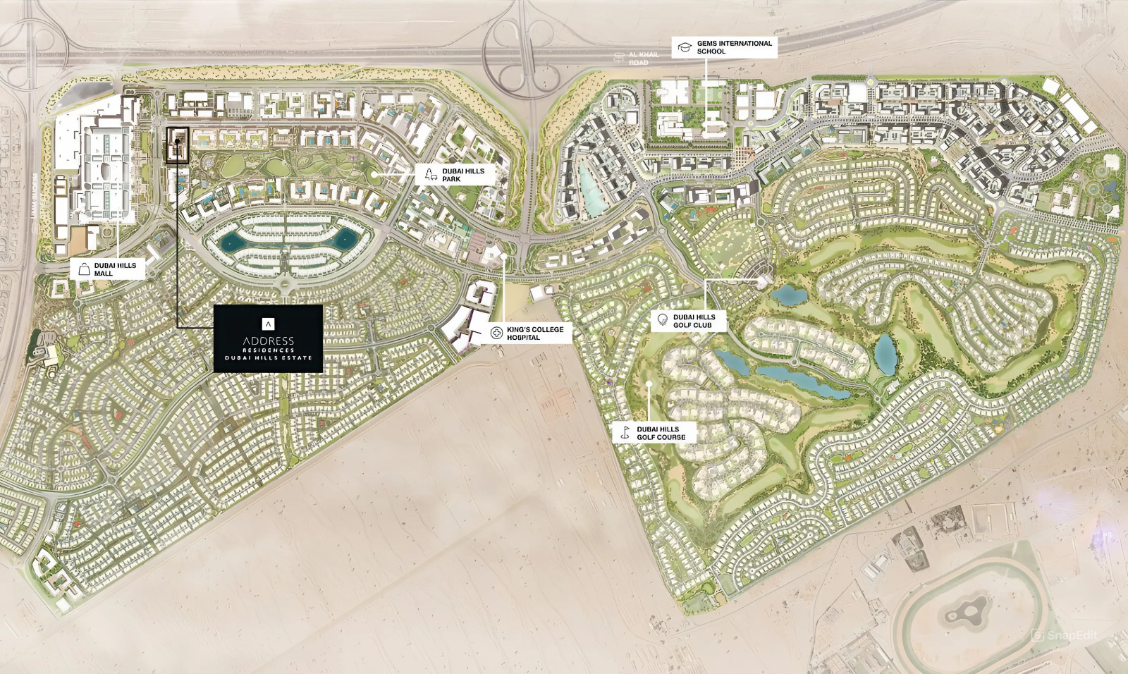 Masterplan — Address Residences Dubai Hills Estate