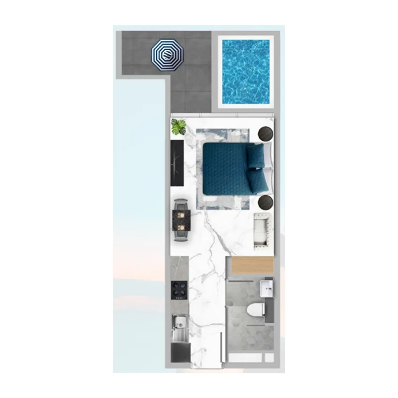 Floor plan — Studio