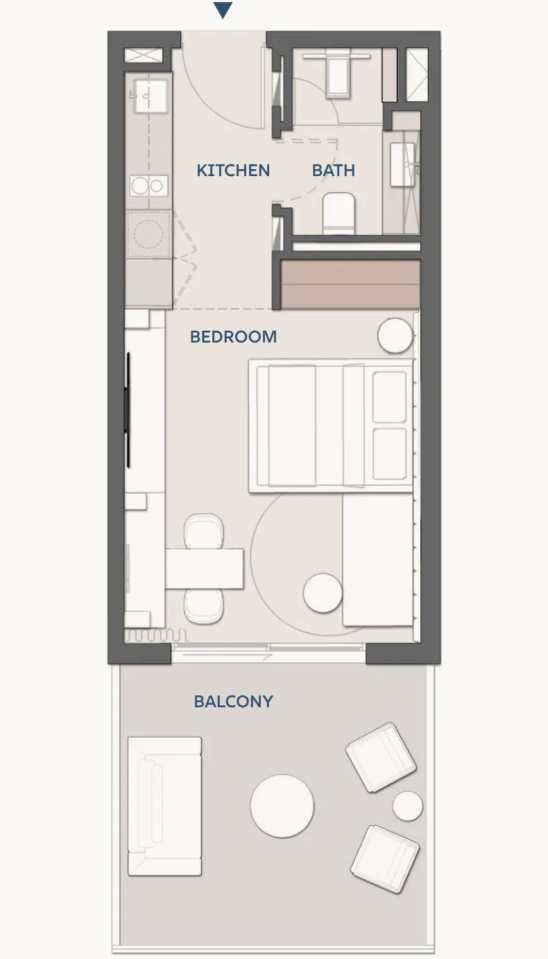 Floor plan — Studio