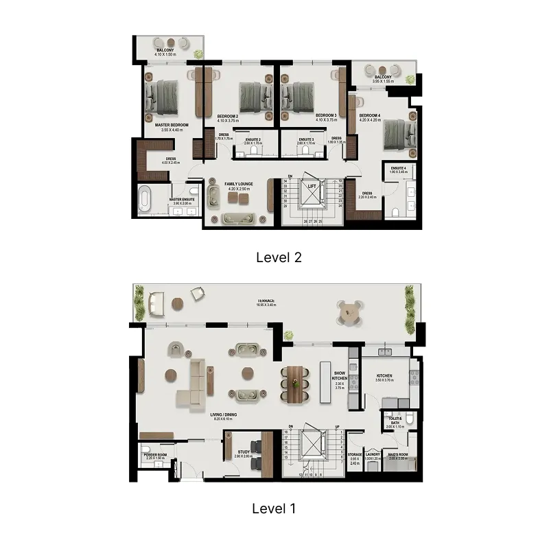 Floor plan — 4.5 BR