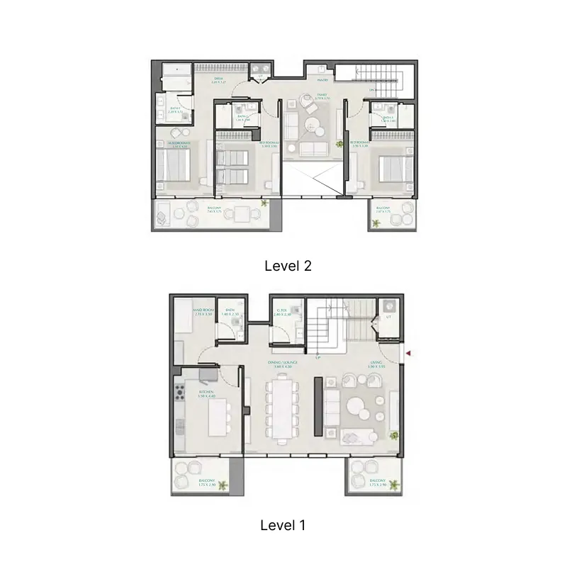 Floor plan — 3 BR