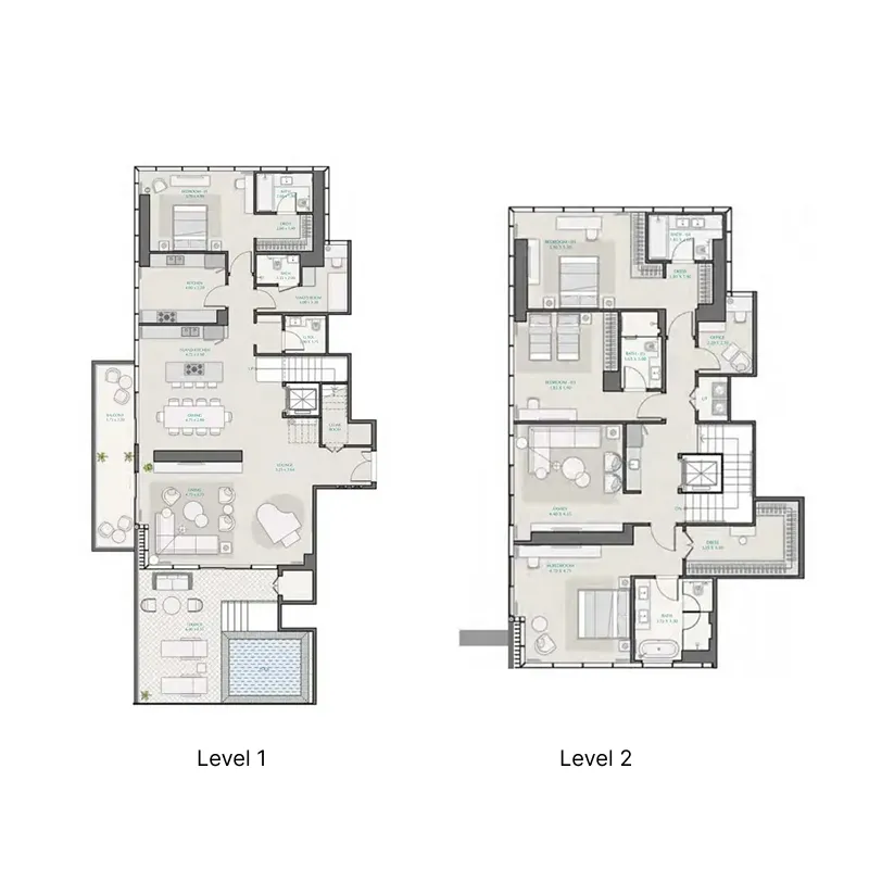 Floor plan — 4 BR