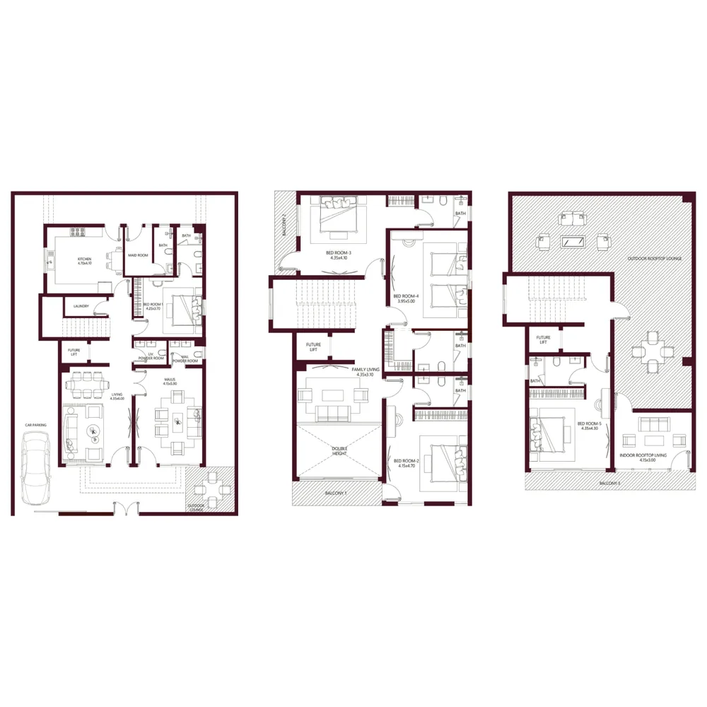 Floor plan — 5.5 BR