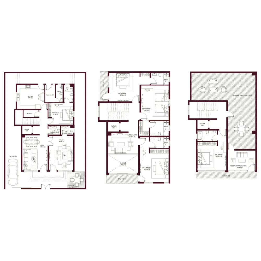 Floor plan — 5.5 BR