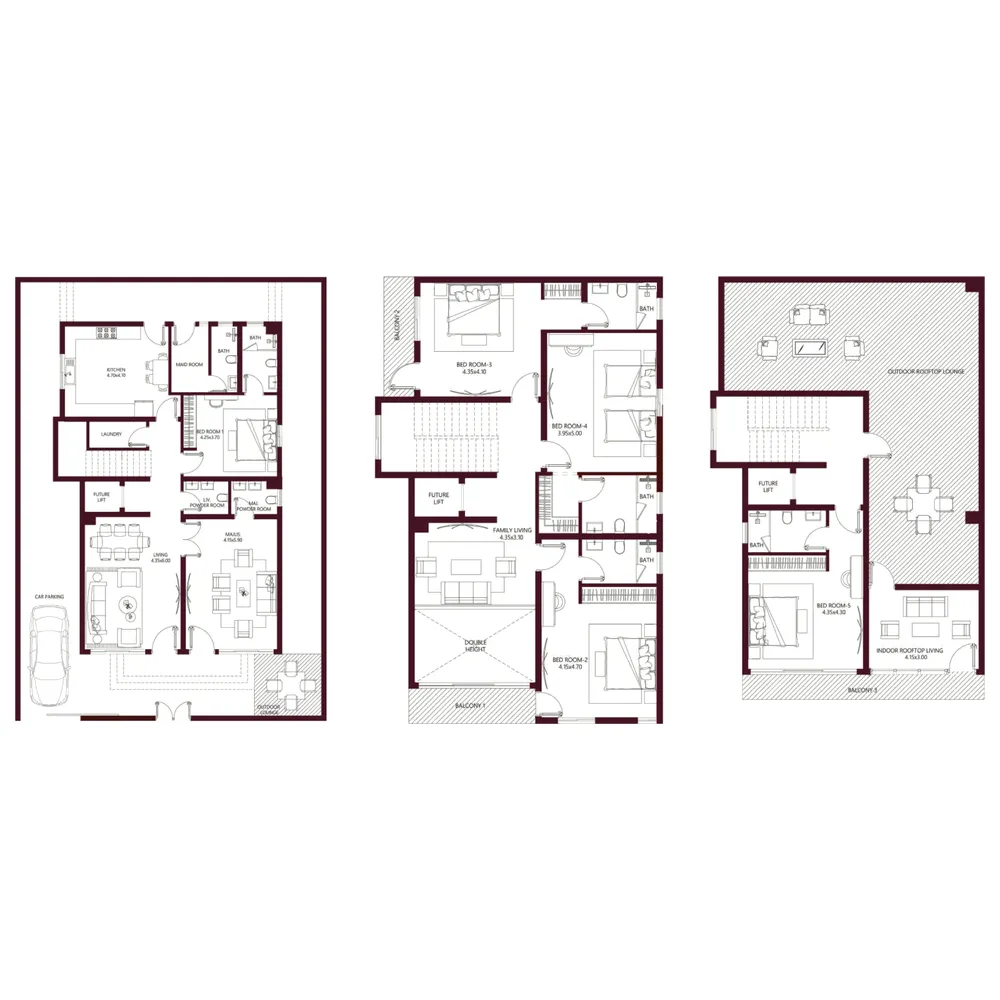 Floor plan — 5.5 BR