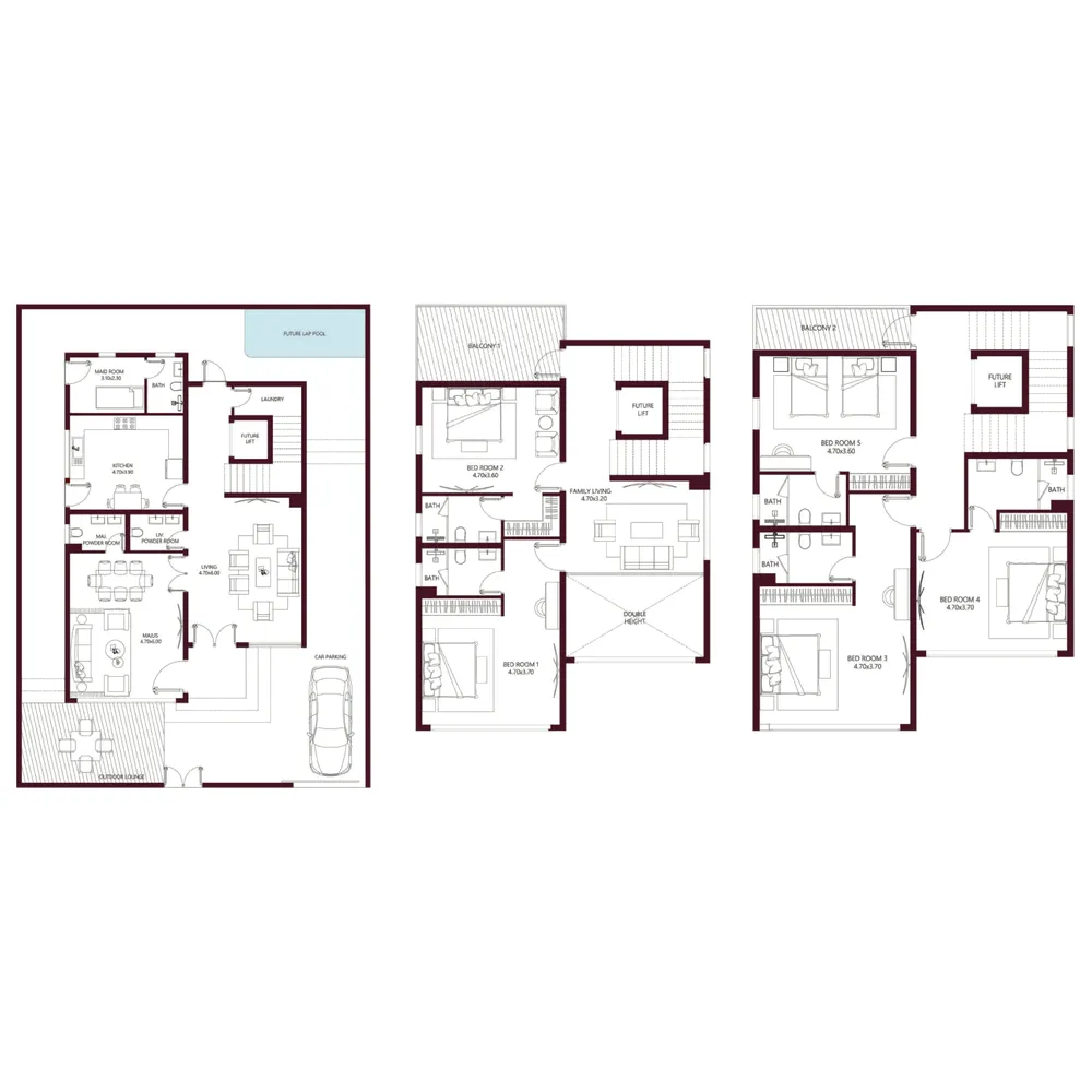 Floor plan — 5.5 BR