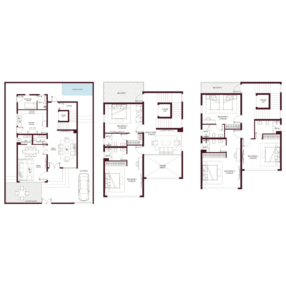 Floor plan — 5.5 BR