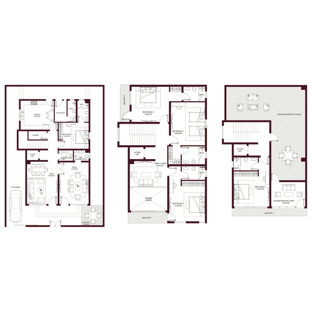 Floor plan — 5.5 BR