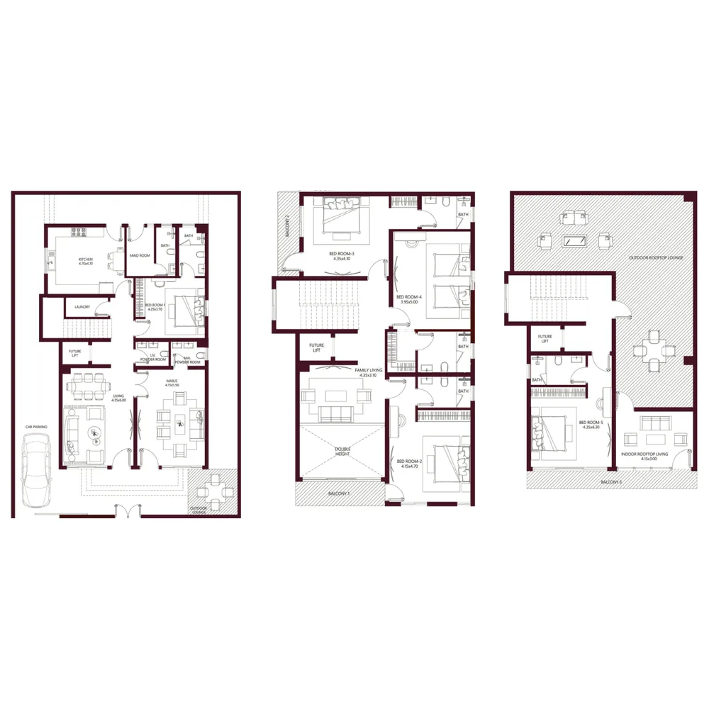 Floor plan — 5.5 BR
