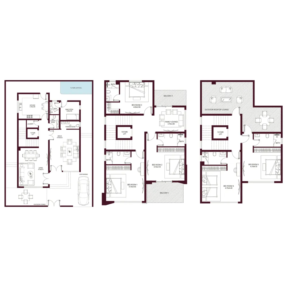 Floor plan — 5.5 BR