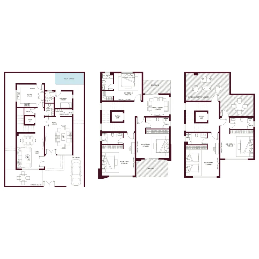 Floor plan — 5.5 BR