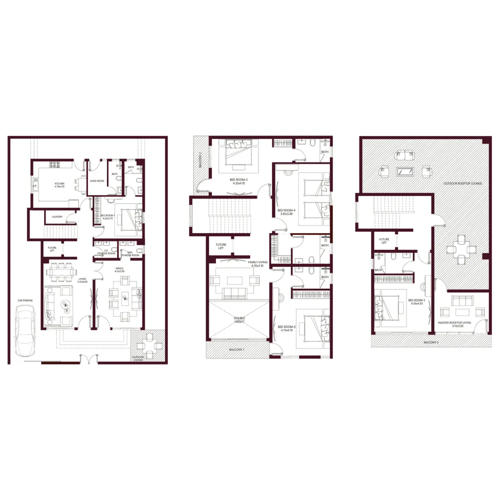 Floor plan — 5.5 BR
