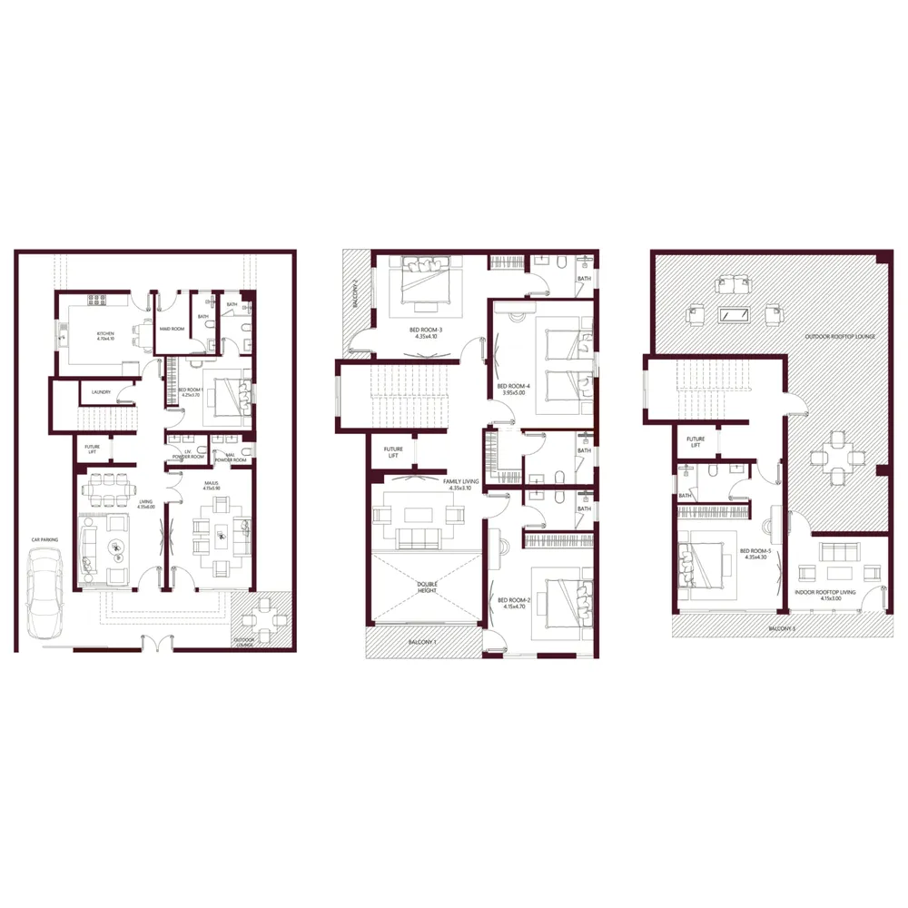 Floor plan — 5.5 BR
