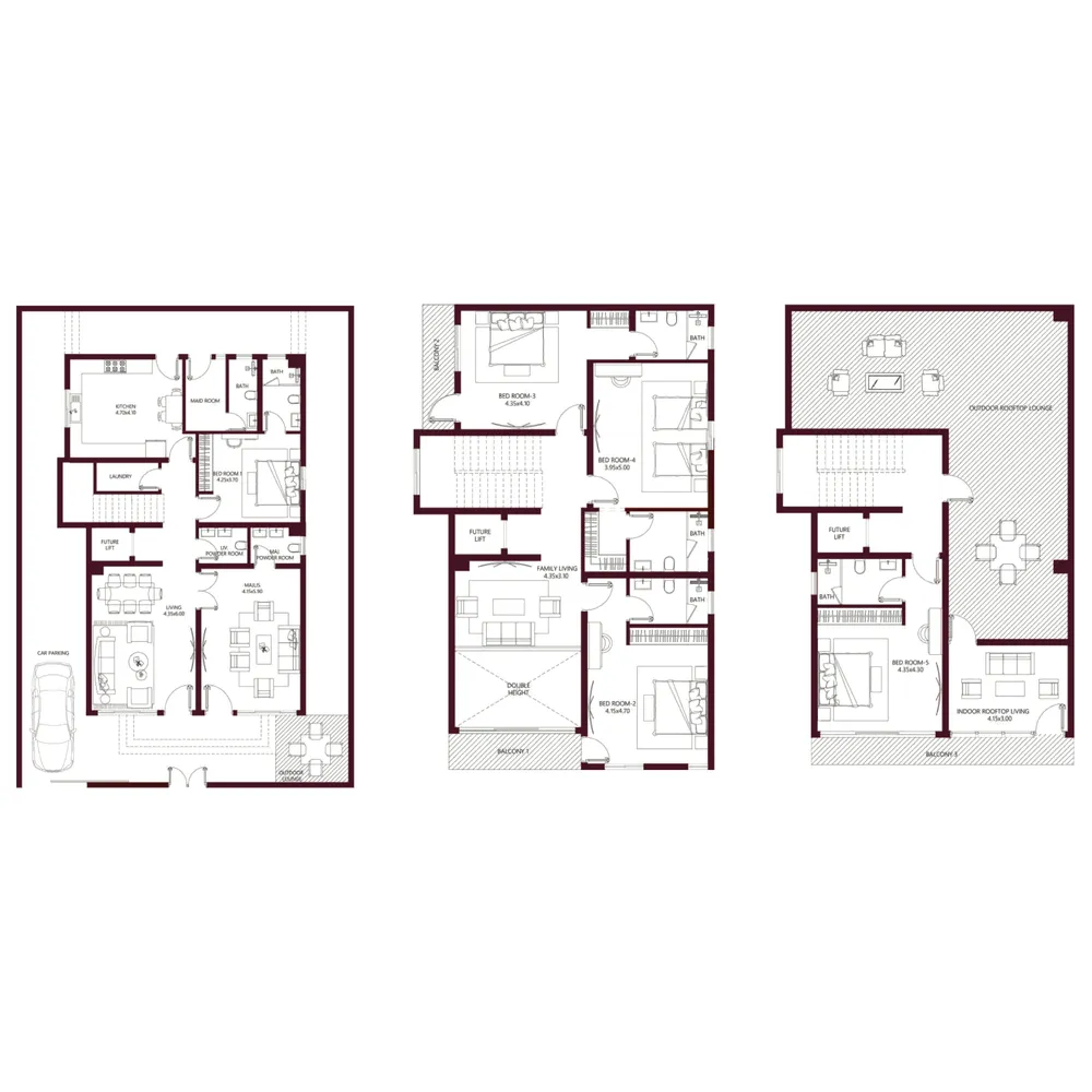Floor plan — 5.5 BR