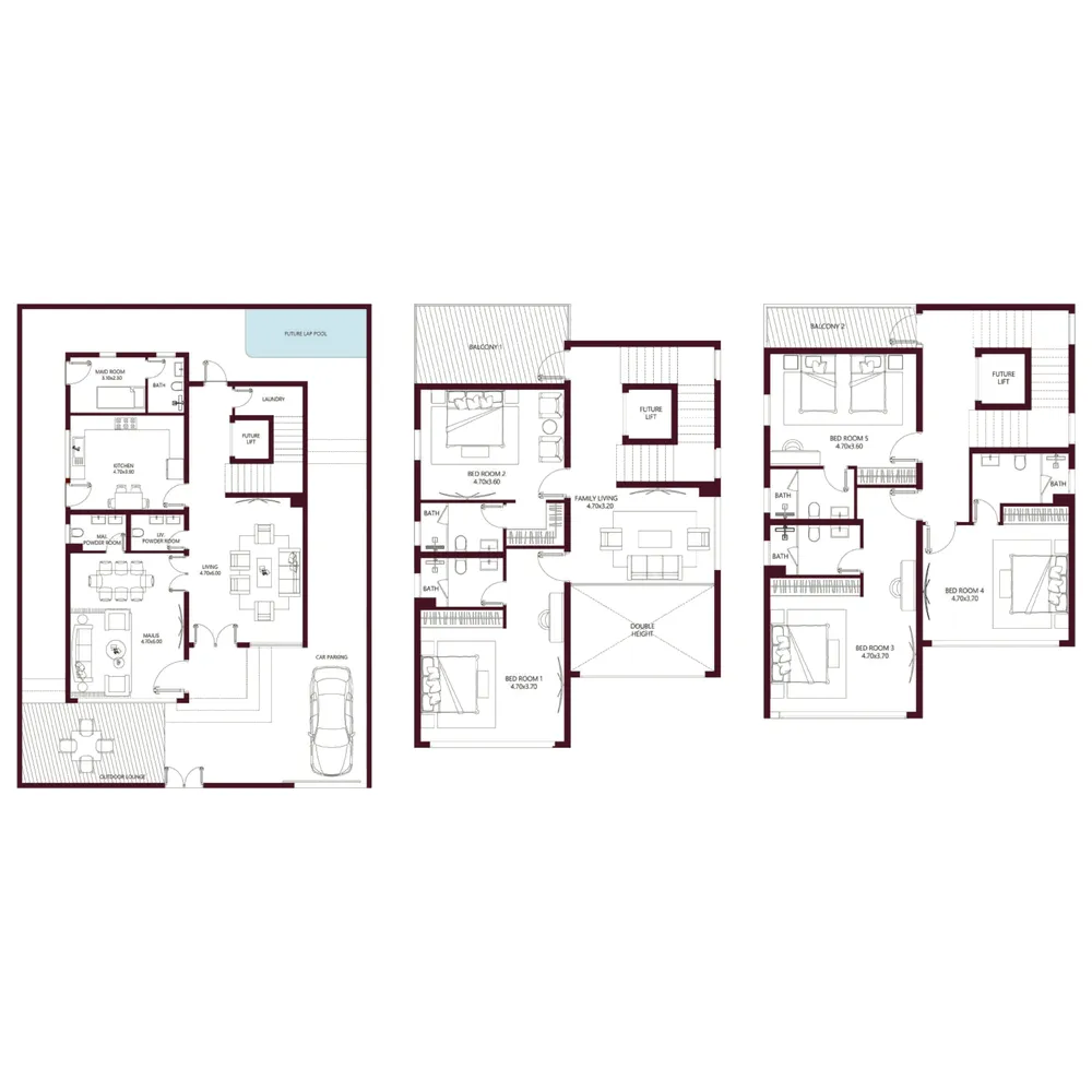 Floor plan — 5.5 BR