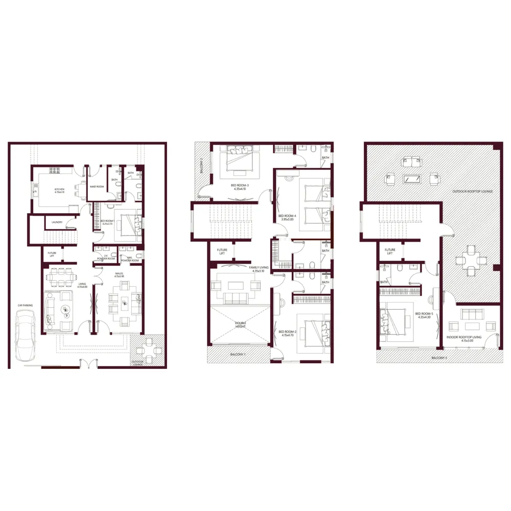 Floor plan — 5.5 BR