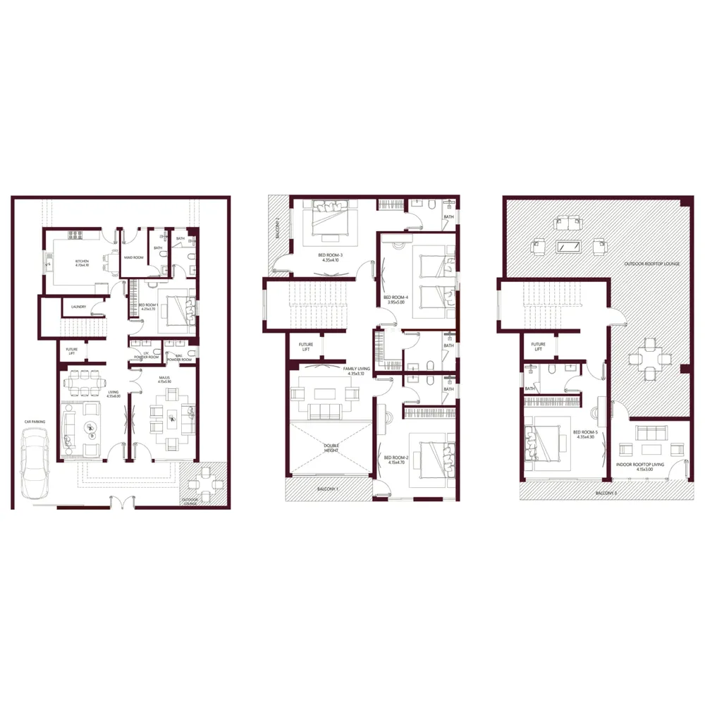 Floor plan — 5.5 BR