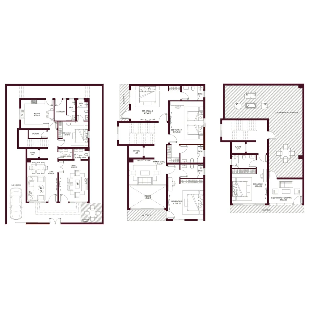 Floor plan — 5.5 BR