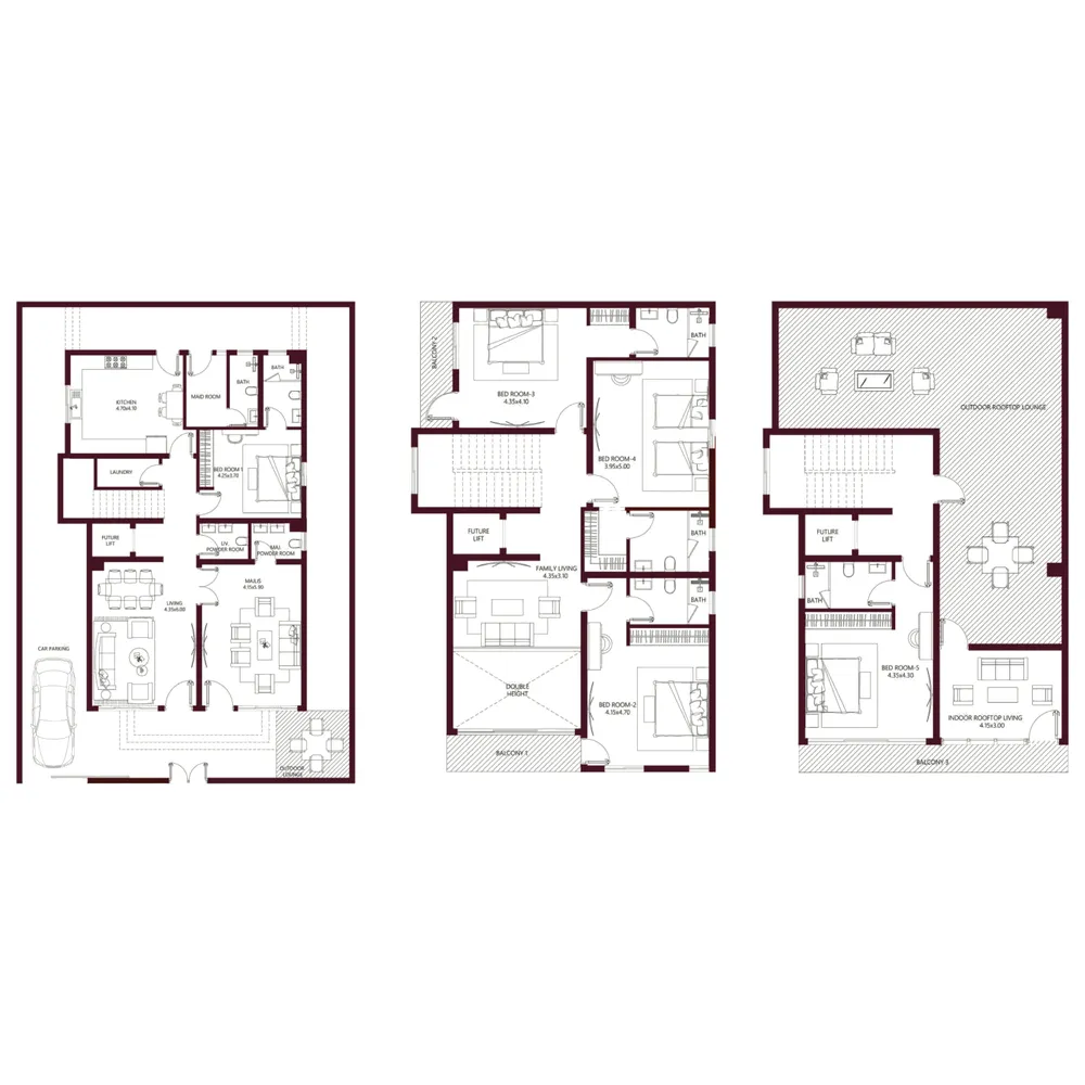 Floor plan — 5.5 BR