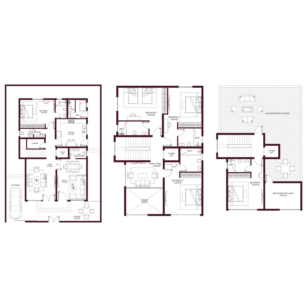 Floor plan — 5.5 BR