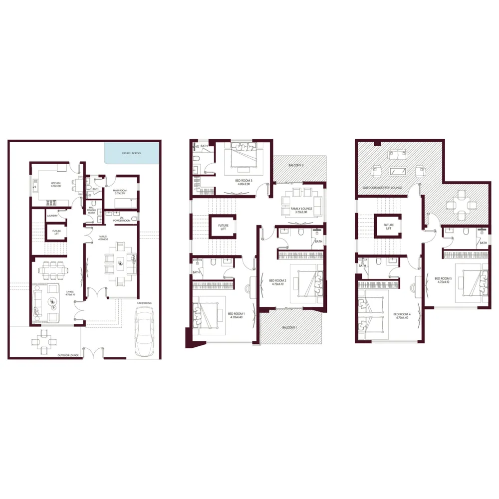 Floor plan — 5.5 BR