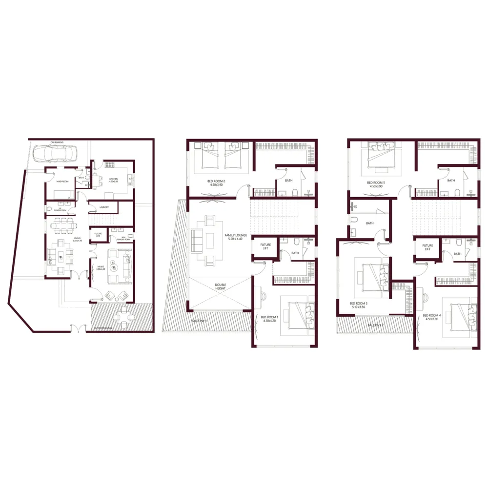 Floor plan — 5.5 BR