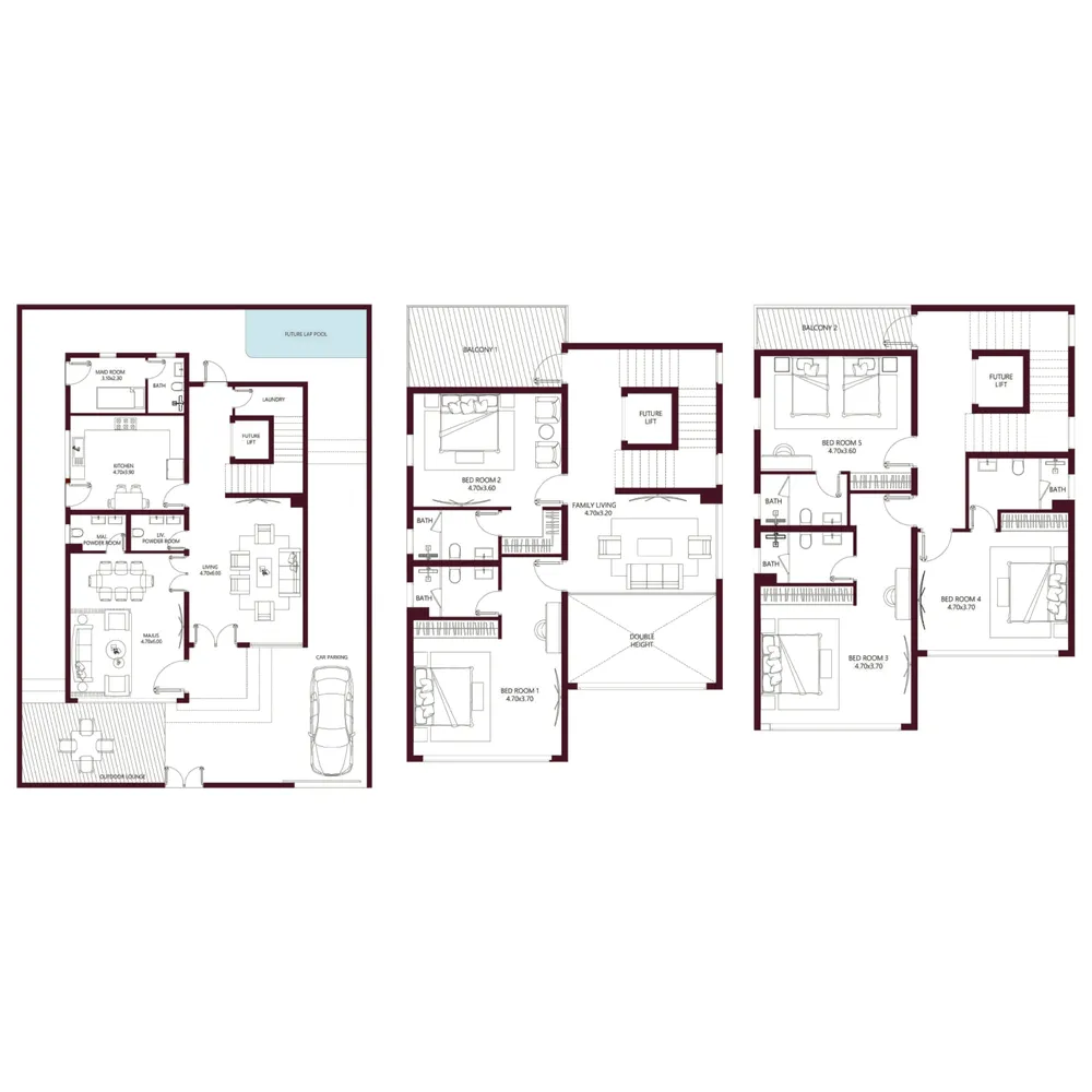 Floor plan — 5.5 BR