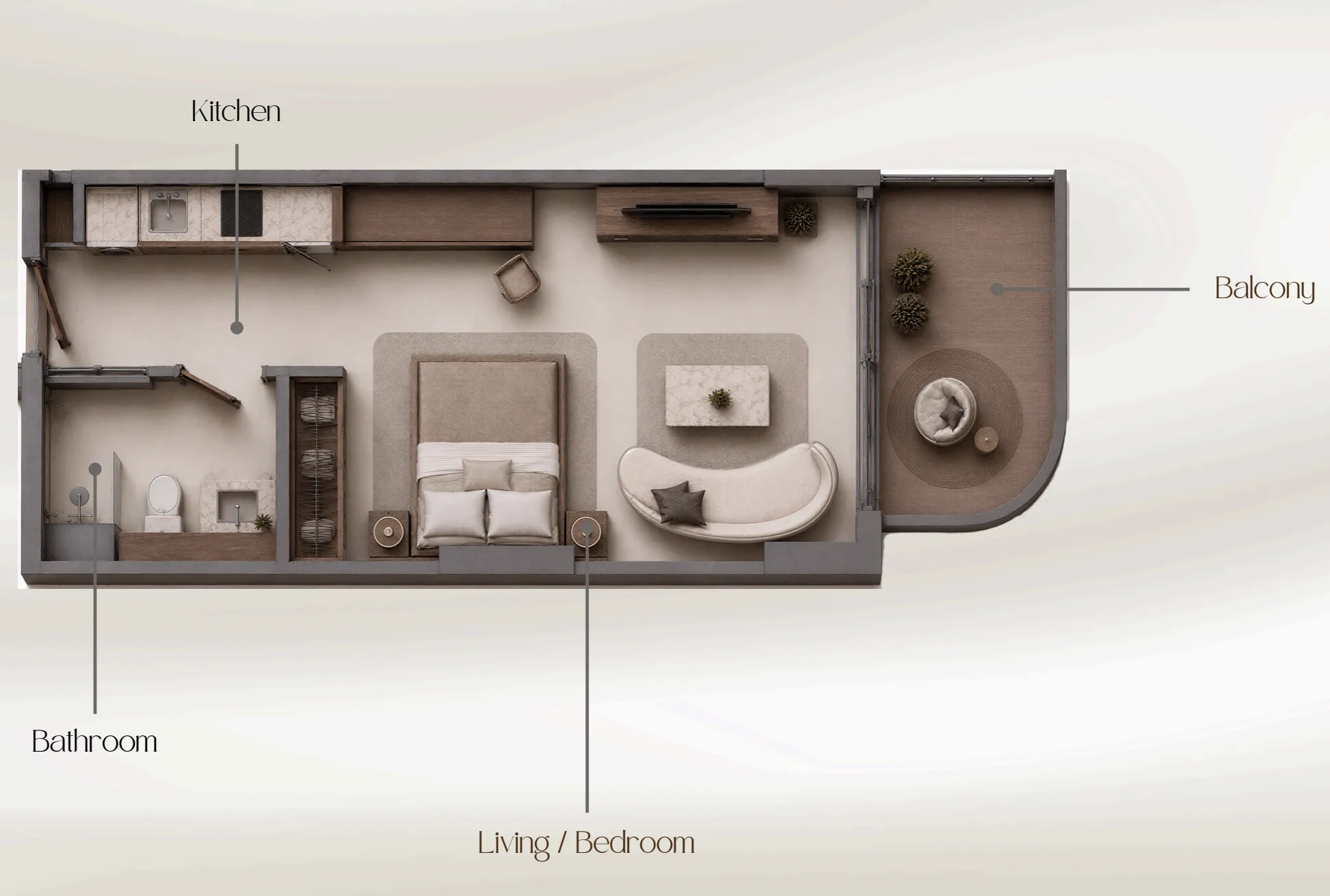 Floor plan — Studio