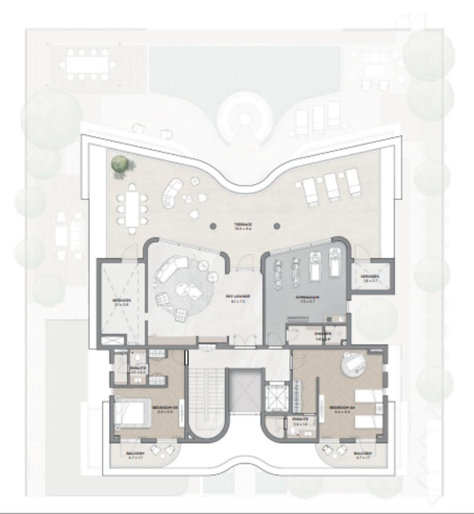 Floor plan — 7 BR