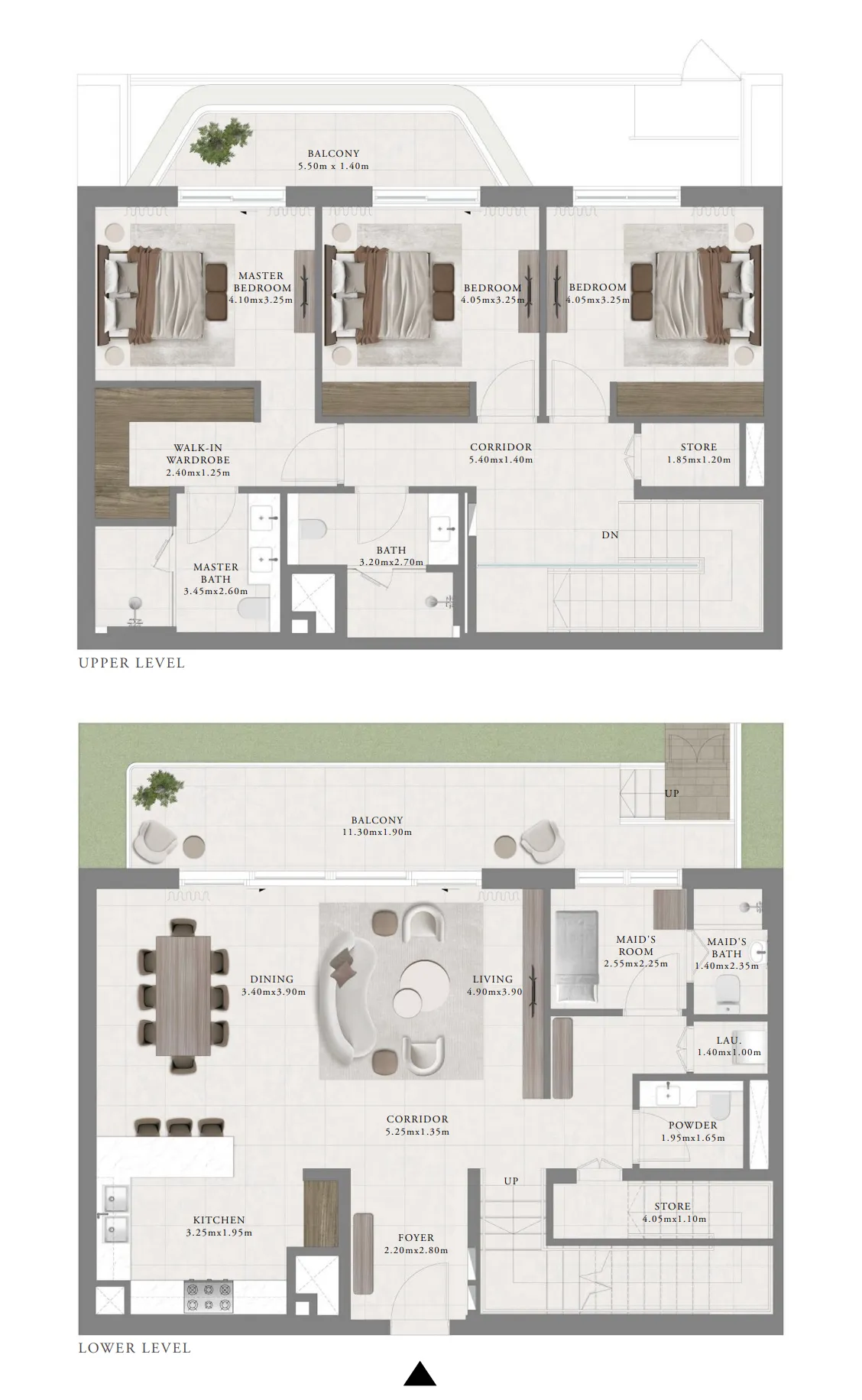 Floor plan — 3 BR