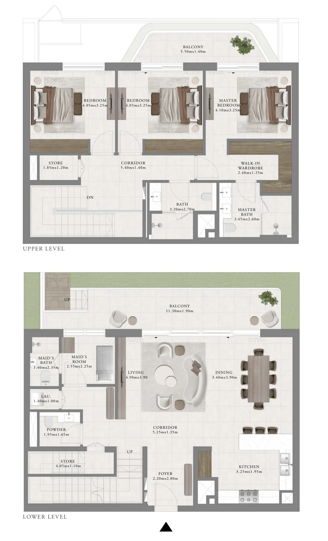 Floor plan — 3 BR
