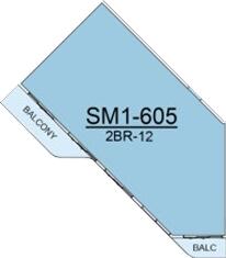 Floor plan — 2 BR