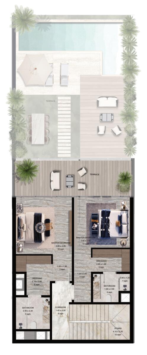 Floor plan — 3 BR