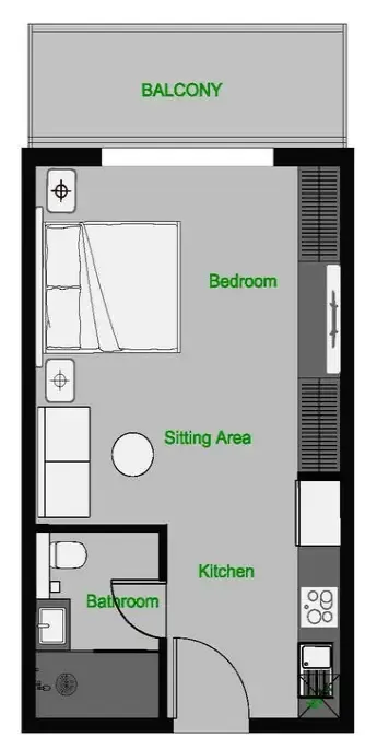Floor plan — Studio